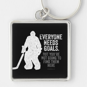 Everyone Needs Goals (Hockey) Key Ring