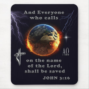 Everyone who calls on the name of the Lord Mouse Mat