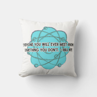Everyone You Meet Bill Nye Pillow
