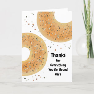 Everything Bagel Folded Thank You Card