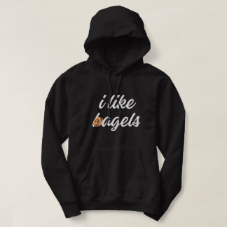 Everything bagel lovers i like bagels minimalist hoodie