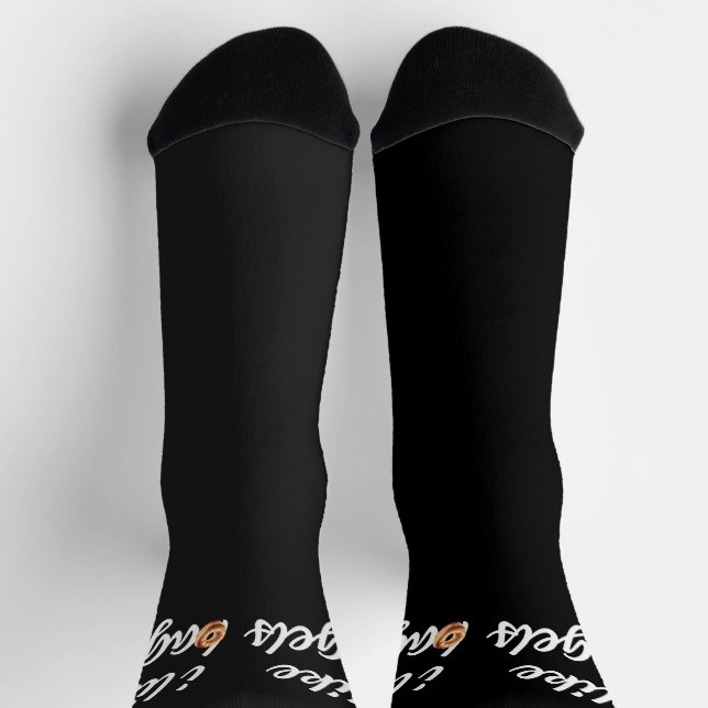 Everything bagel lovers i like bagels minimalist socks (Top)