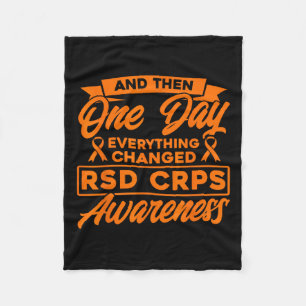 Everything Changed Rsd Crps Awareness Fleece Blanket