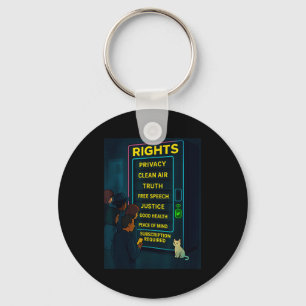 Everything For A Price Funny Satire Gift Key Ring