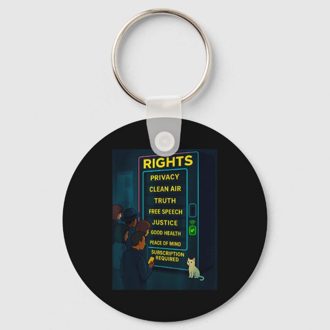 Everything For A Price Funny Satire Gift  Key Ring (Front)