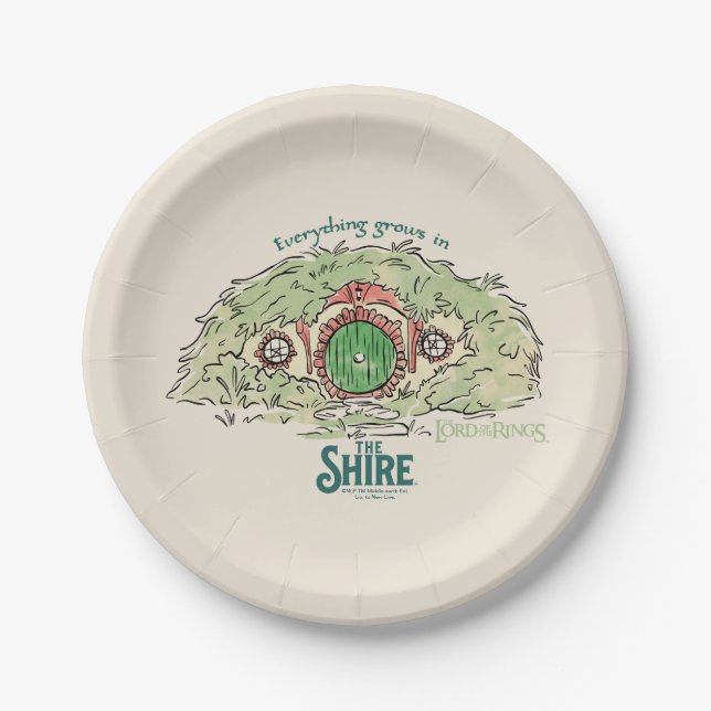 Everything Grows in THE SHIRE™ Paper Plate (Front)