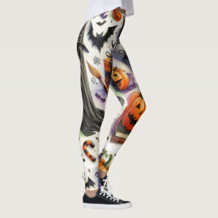 Everything Halloween Spooky Pattern Leggings