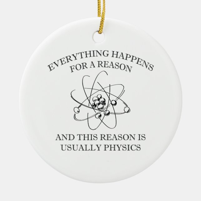 Everything Happens For A Reason Ceramic Tree Decoration (Front)