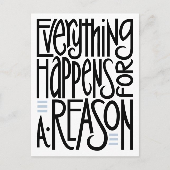 Everything Happens Postcard (Front)