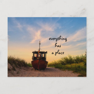 Everything has a place postcard