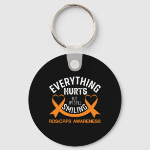 Everything Hurts I'm Still Smiling Rsd Crps Awaren Key Ring