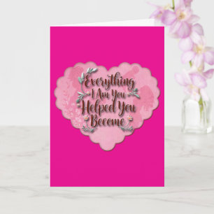 Everything I Am – Soft Floral Typography Art Card