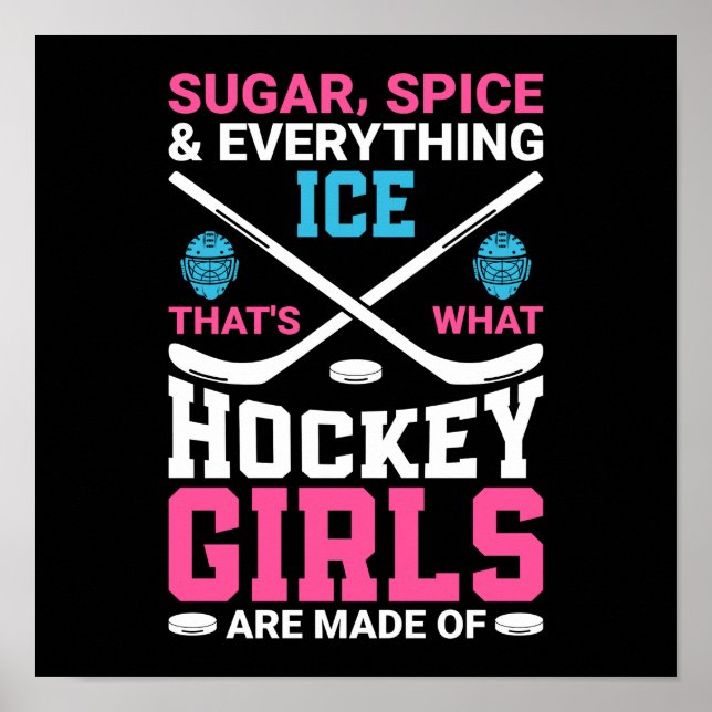 Everything Ice Hockey Girls Poster (Front)