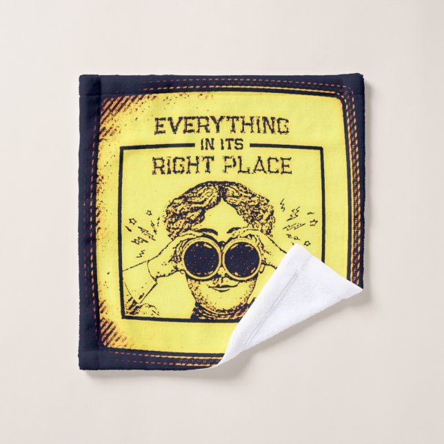 Everything In Its Right Place  Wash Cloth (Wash Cloth)