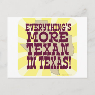 Everything in Texas! Postcard