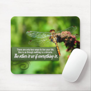 "Everything is a miracle" Inspirational Quote Mouse Mat