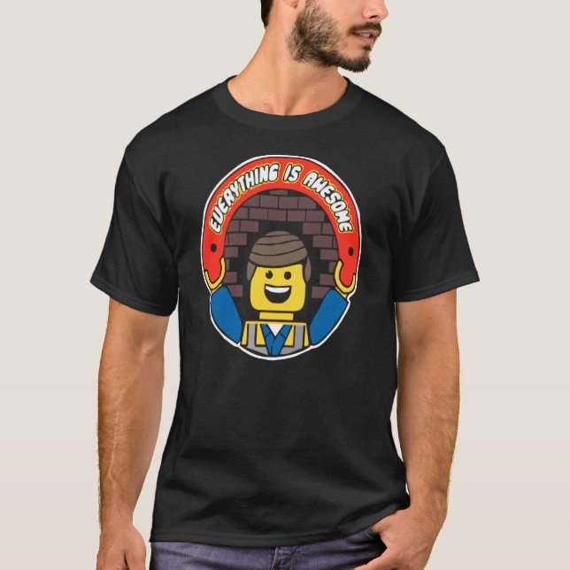 Everything Is Awesome Mens Funny Lego T-Shirt (Front)