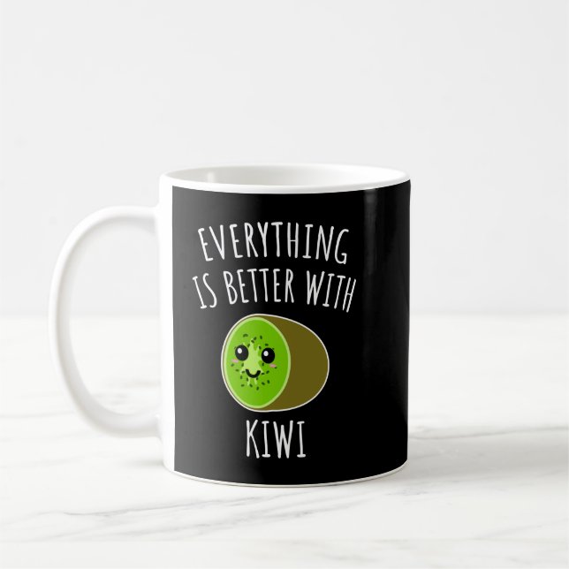 Everything Is Better With Kiwi Classic T Shirt Coffee Mug (Left)