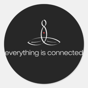 Everything Is Connected - White Regular style Classic Round Sticker