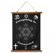Everything Is Connected Wood Topped Wall Tapestry