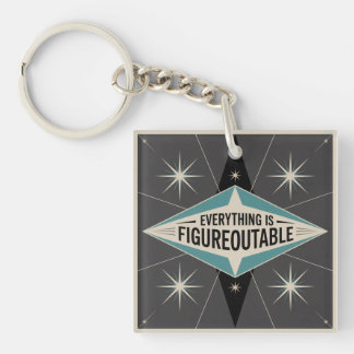 Everything Is Figureoutable Key Ring