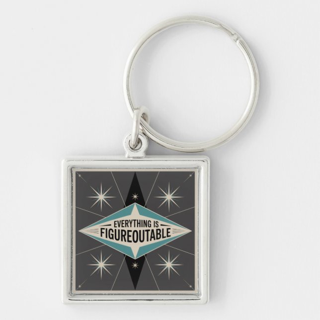Everything Is Figureoutable Key Ring (Front)