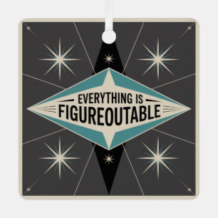 Everything Is Figureoutable Metal Tree Decoration