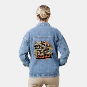 Everything is Fine Anxiety Denim Jacket