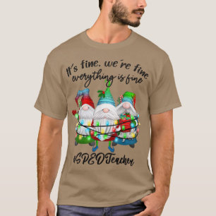 Everything Is Fine Special Education SPED Teacher T-Shirt