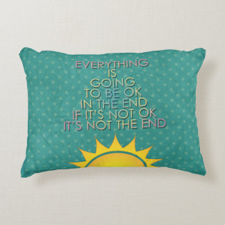 everything is going to be ok decorative cushion