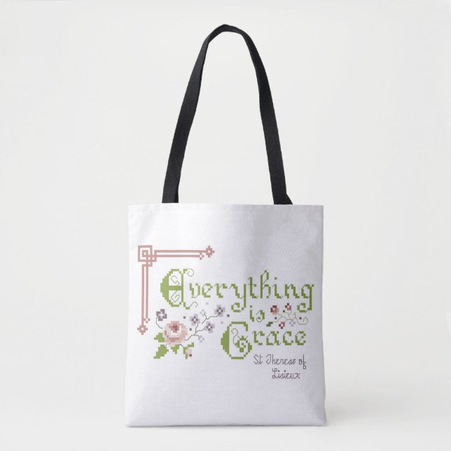 Everything is Grace St. Therese Tote no Logo (Front)