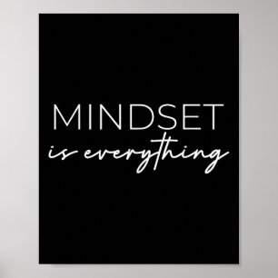 Everything Is Mindset Inspirational Mind Motivatio Poster