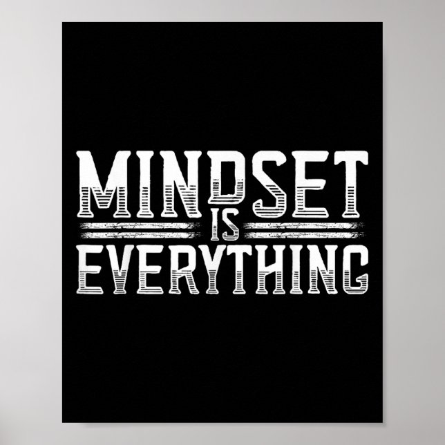 Everything Is Mindset Inspirational Mind Motivatio Poster (Front)