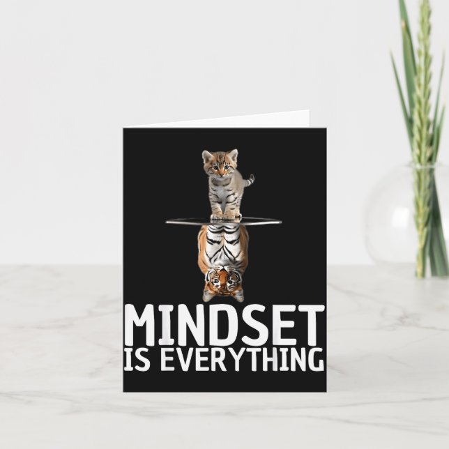 Everything Is Mindset Insrational Mind Motivationa Card (Front)