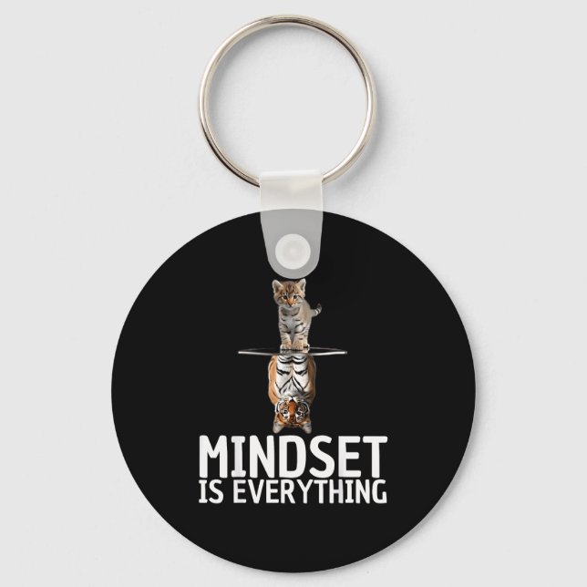Everything Is Mindset Insrational Mind Motivationa Key Ring (Front)