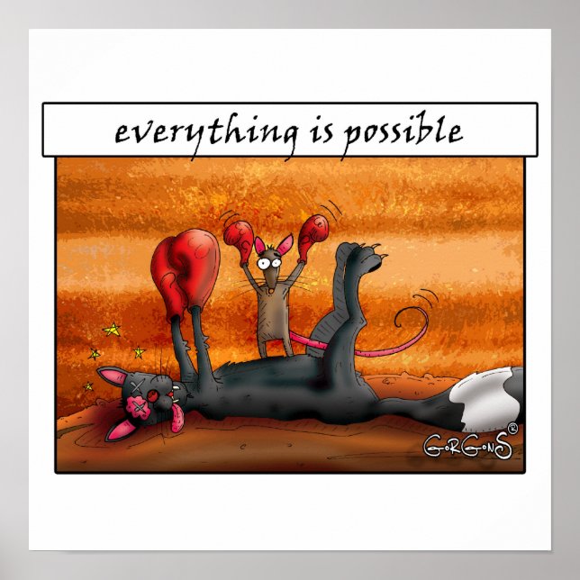 Everything is possible! Motivational Poster (Front)