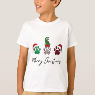 Everything Italian Greyhound Merry Christmas Paw P T-Shirt