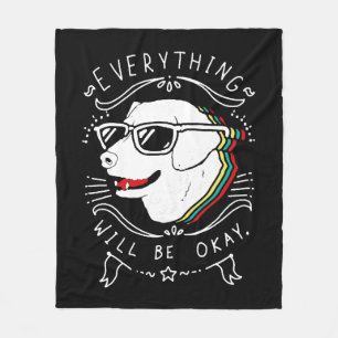 Everything Okay Fleece Blanket
