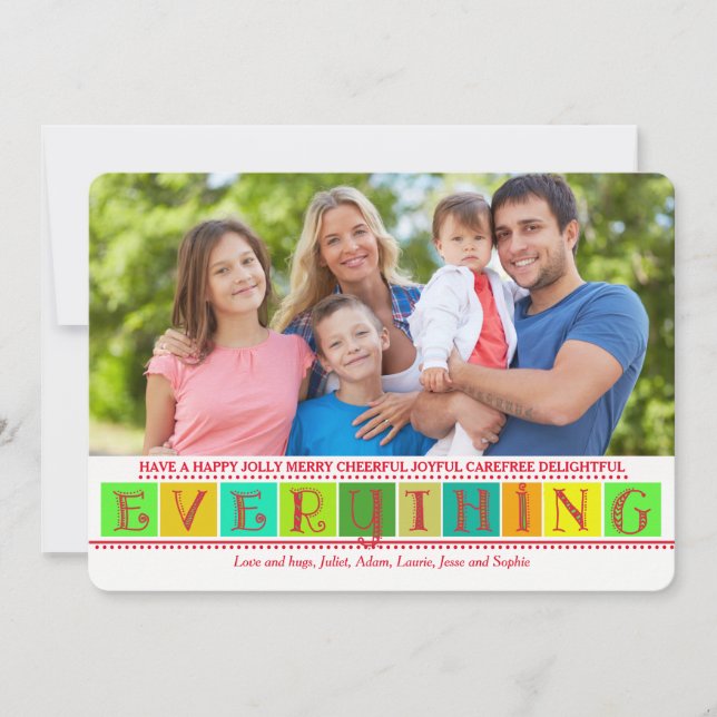 Everything Photo Holiday Card (Front)