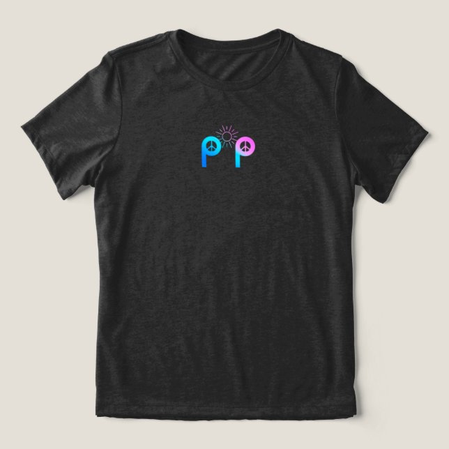 Everything Pickle Peace Tri-Blend Shirt (Design Front)