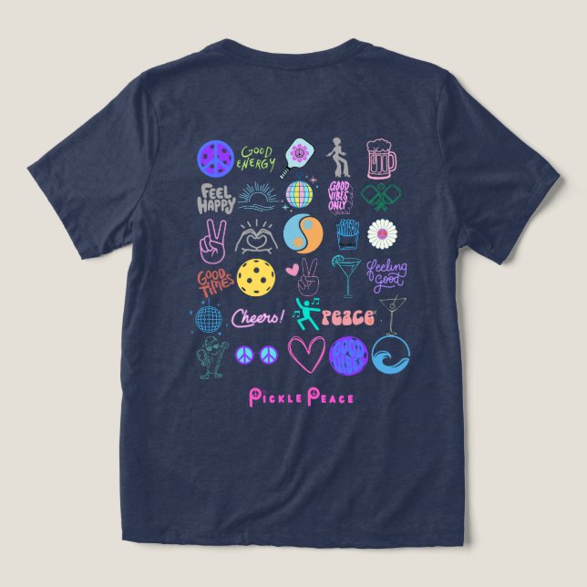 everything pickle peace Tri-Blend shirt (Design Back)