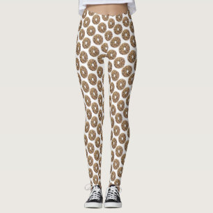 Everything Poppy Sesame Seed Bagel Breakfast Food Leggings