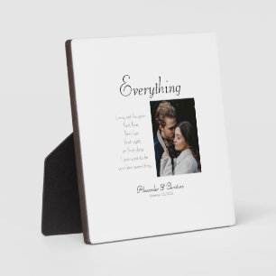 Everything Script Overlay Couples Personalised  Plaque