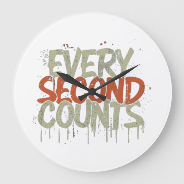 Everything Second Counts, Wall Clock (Front)