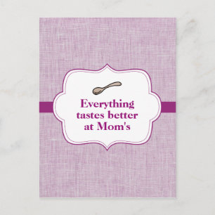 Everything Tastes Better Postcard