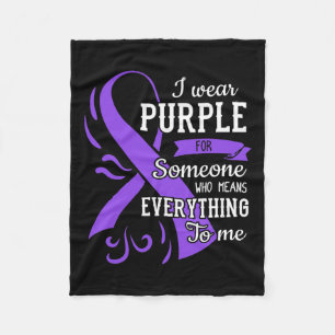 Everything To Me Epilepsy Day Purple Ribbon Epilep Fleece Blanket