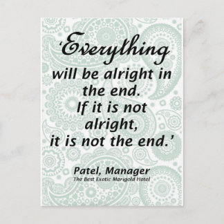 Everything will be alright in the end Postcard