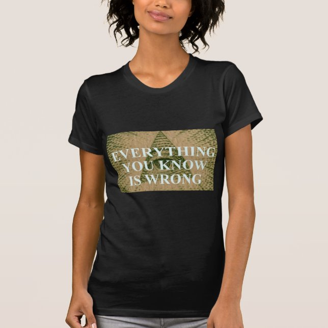 Everything you know is wrong T-Shirt (Front)