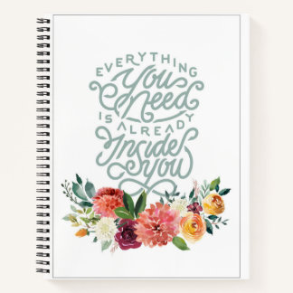 Everything You Need Large Spiral Notebook