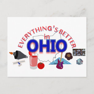 Everything's Better in Ohio Postcard